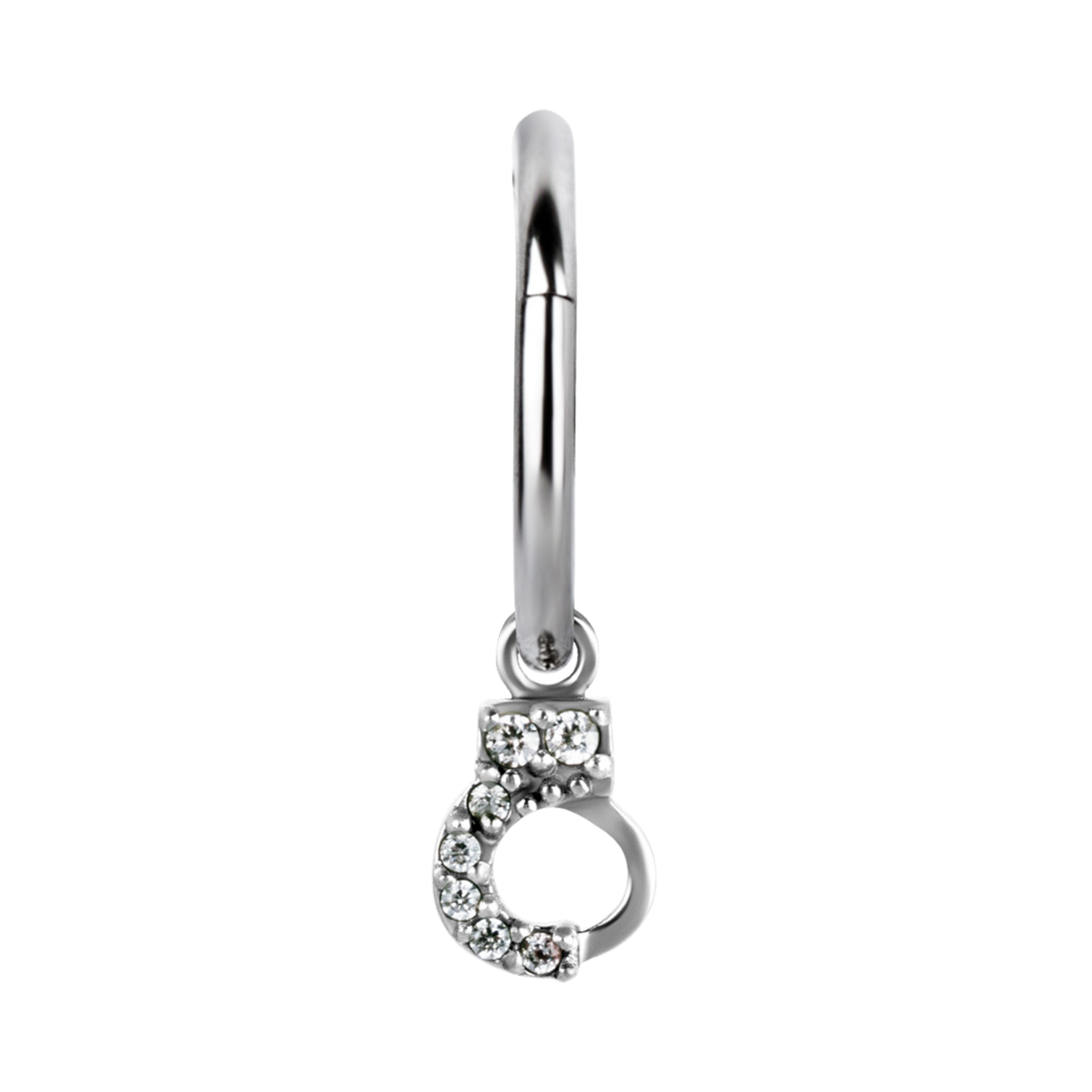 Sélie Pavé Handcuff Charm