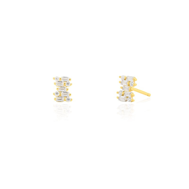 Baguette Stack Earrings
