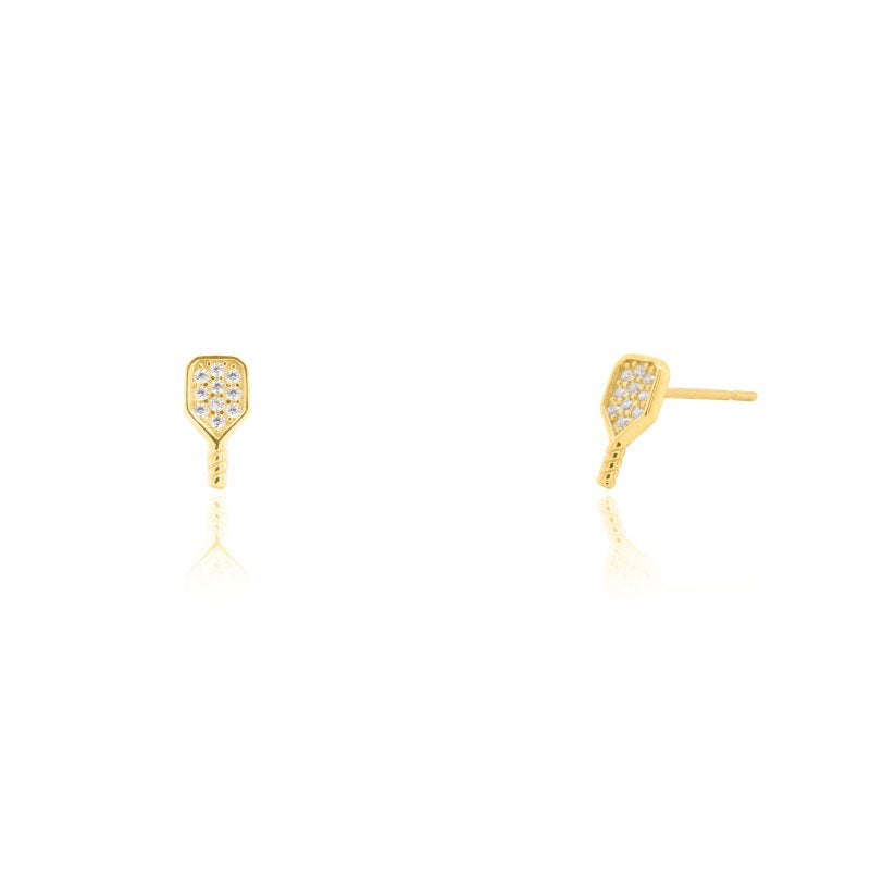 Pavé Pickleball Earrings