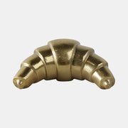 Golden Croissant Sculpture