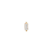 Paris White Topaz Threadless Pin