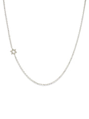 LOVE LETTER CLASSIC silver STAR OF DAVID NECKLACE