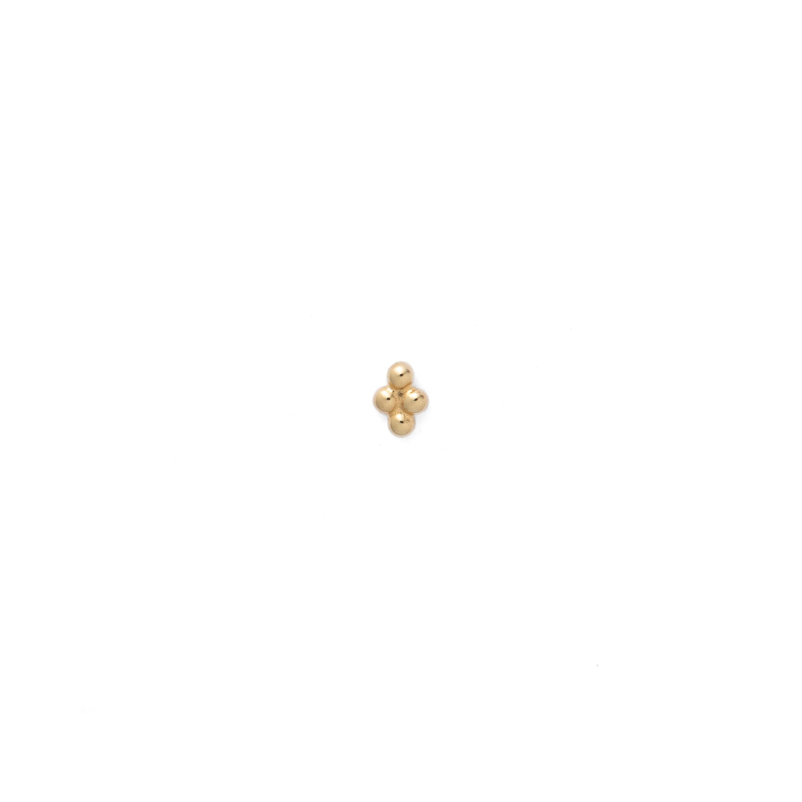 4 Beads Small Threadless Pin