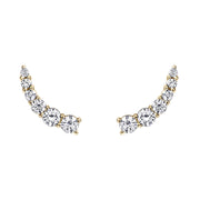 Small Floating Diamond Stud