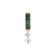 Crave Moss Agate Threadless Pin