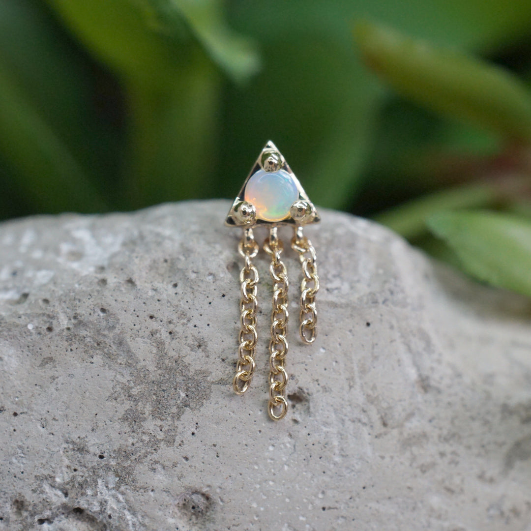 Veronika Opal Threadless Pin
