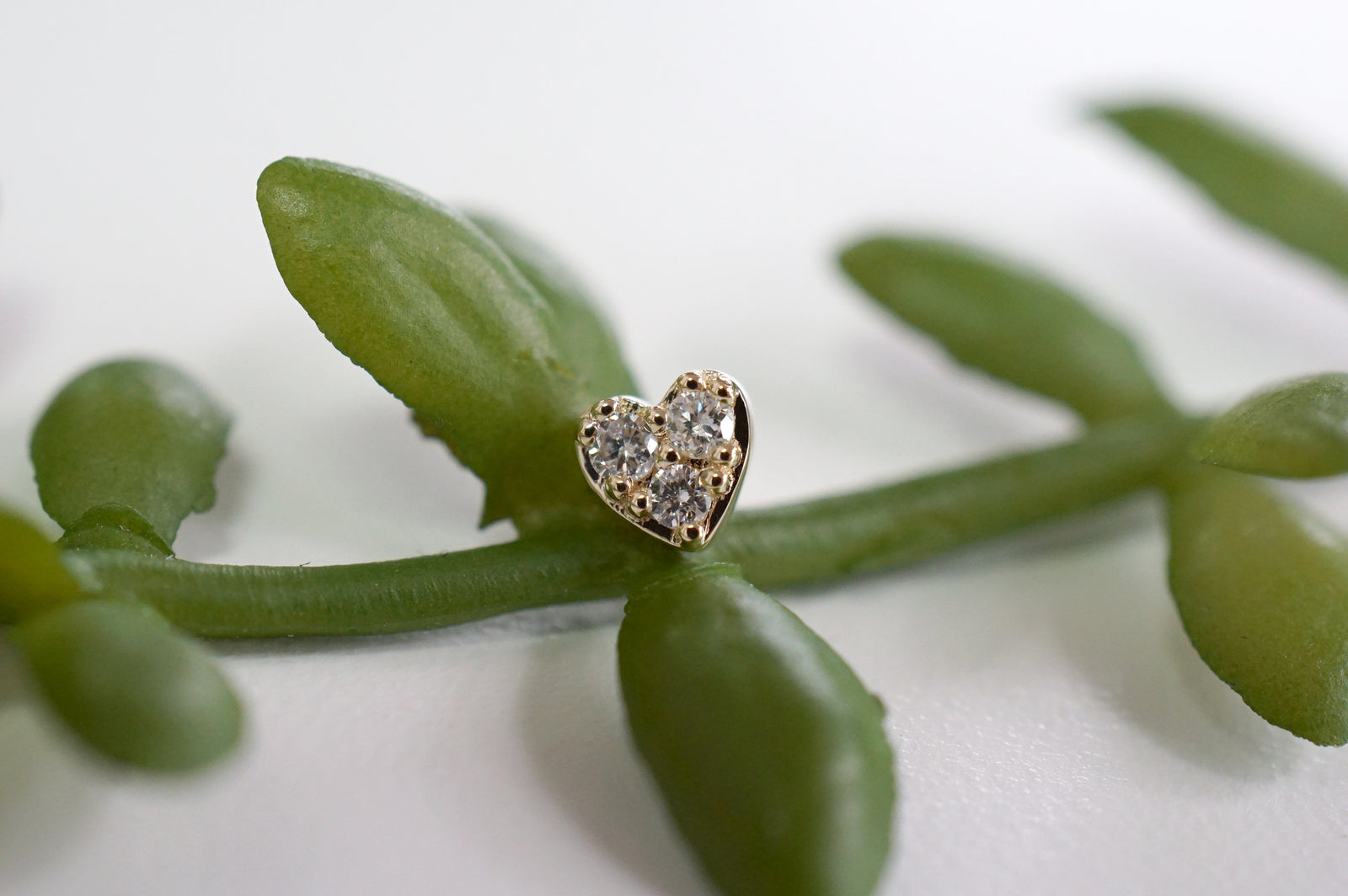 Heart Audrey Mini Threadless Pin