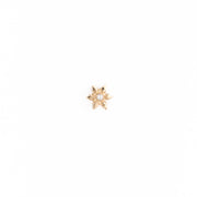 Snowflake with Gemstone Threadless Pin