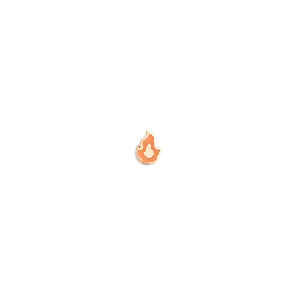 Flame Threadless Pin