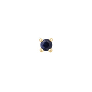 Blue Sapphire Prong Threadless Pin