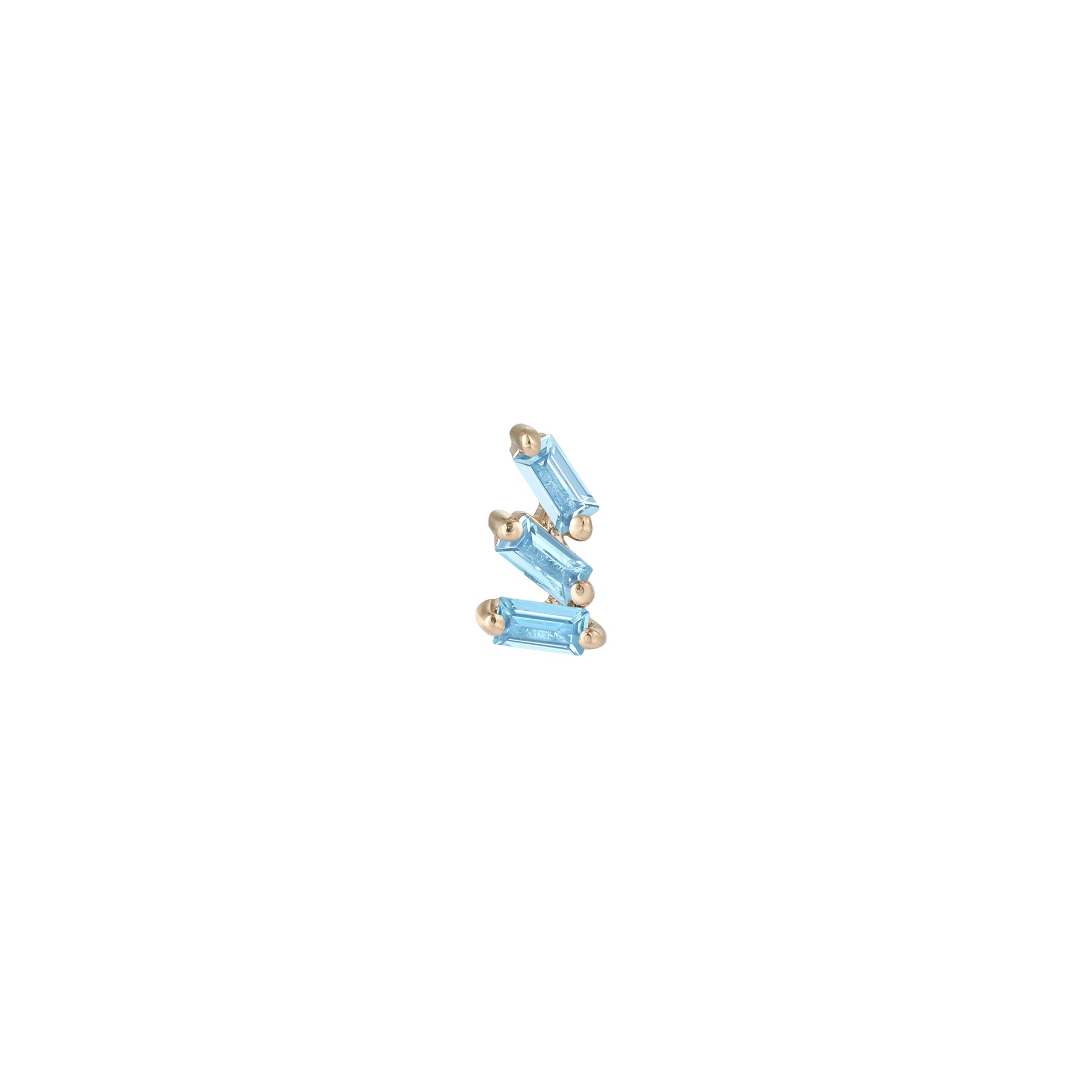 Staxx London Blue Topaz Threadless Pin