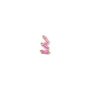 Staxx Pink Sapphire Threadless Pin