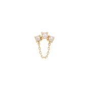 Halston Pearl Threadless Pin