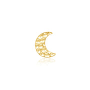 Hammered Moon Threadless Pin