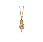 Pave Middle Finger Necklace