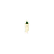 Veronika Tsavorite Garnet Threadless Pin