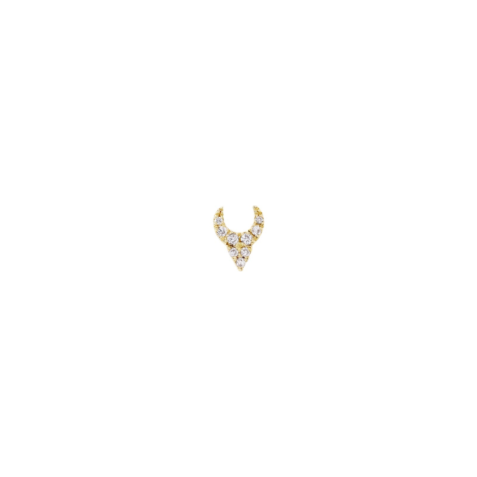 Ayla with 3 Diamond Cluster Threadless Pin