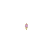 Lex - Pear Pink Sapphire Threadless Pin