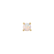 Opal Prong Cabochon Threadless Pin