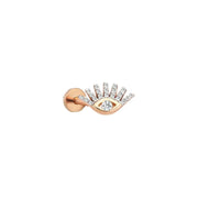 Pavé Evil Eye Threaded Stud