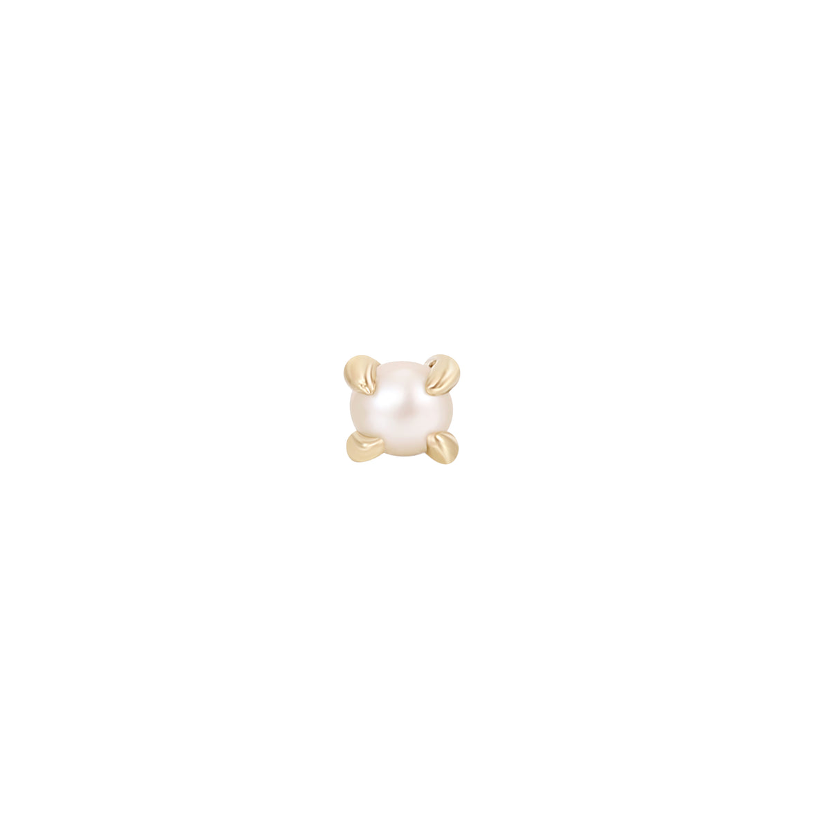 Pearl Prong Threadless Pin