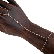 3 Spaced Out Diamond Finger Bracelet