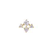 Radiant CZ Threadless Pin