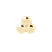 3 Bead Cluster Threadless Pin