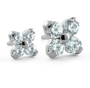 Titanium Forte Gem Threadless Pin