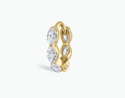 Invisible Set Diamond Marquise Eternity Hoop