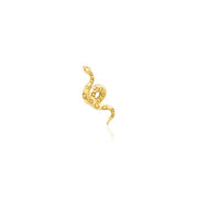 Textured Snake Threadless Pin