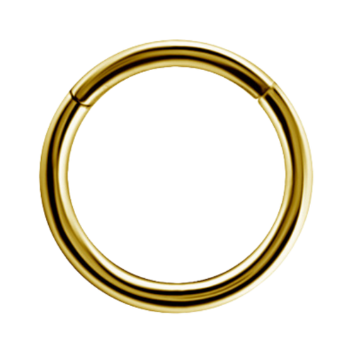 Gold Plain Clicker Hoop