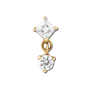 DIORA GOLD THREADLESS PIN