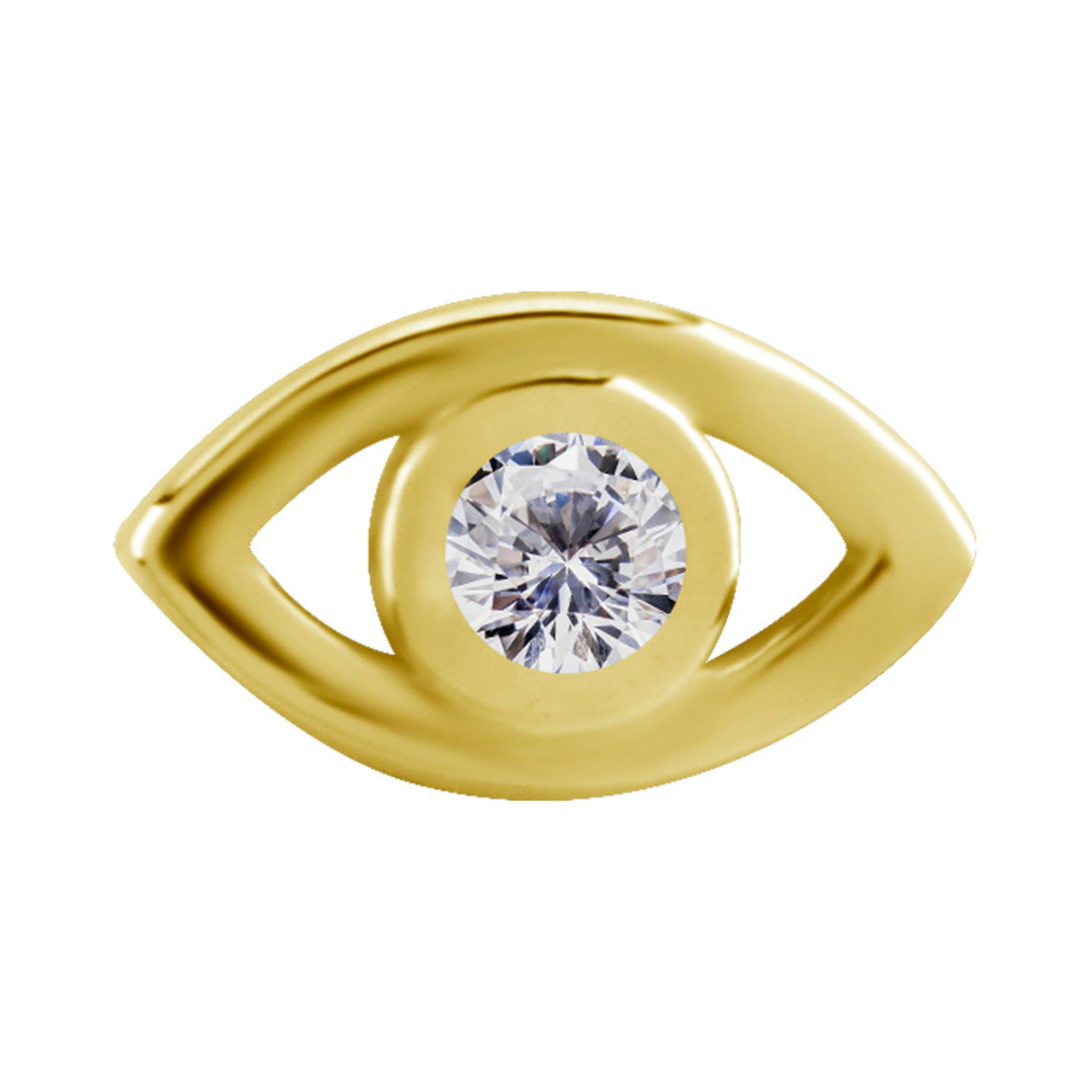 Nova Eye Gold Threadless Pin