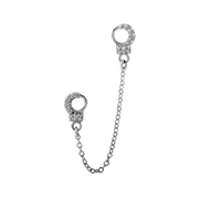 Sélie Pavé Handcuff Chain