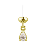 Lumière DANGLE GOLD THREADLESS PIN