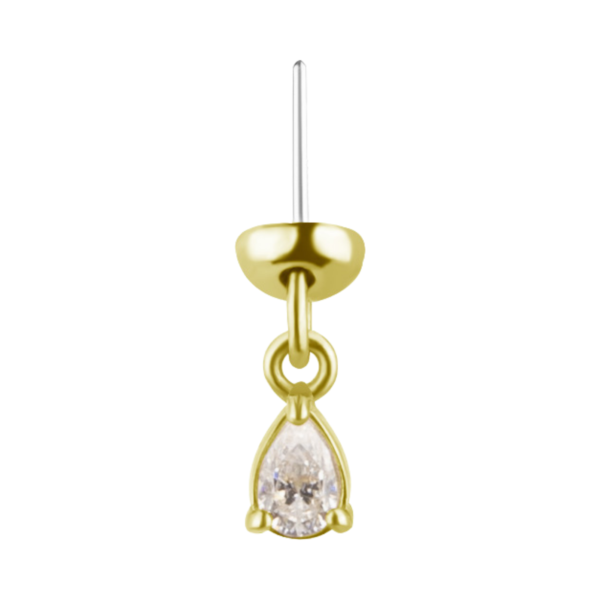 Lumière DANGLE GOLD THREADLESS PIN