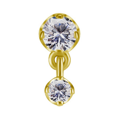 Étoile Drop Gold Threadless Pin