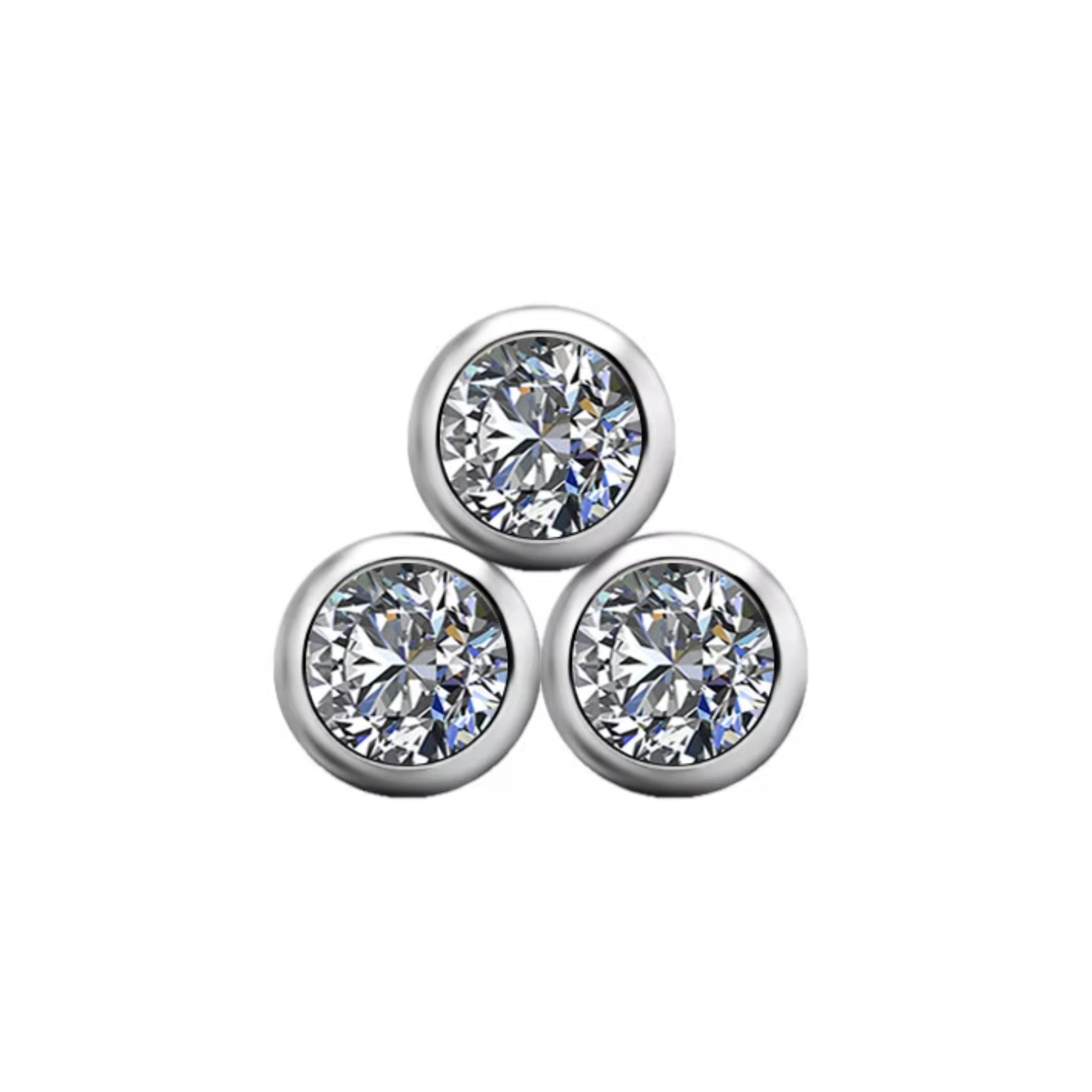 Trinity Bezel Titanium Threadless Pin – The BLUMZ