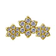 Lyria Gold Threadless Pin