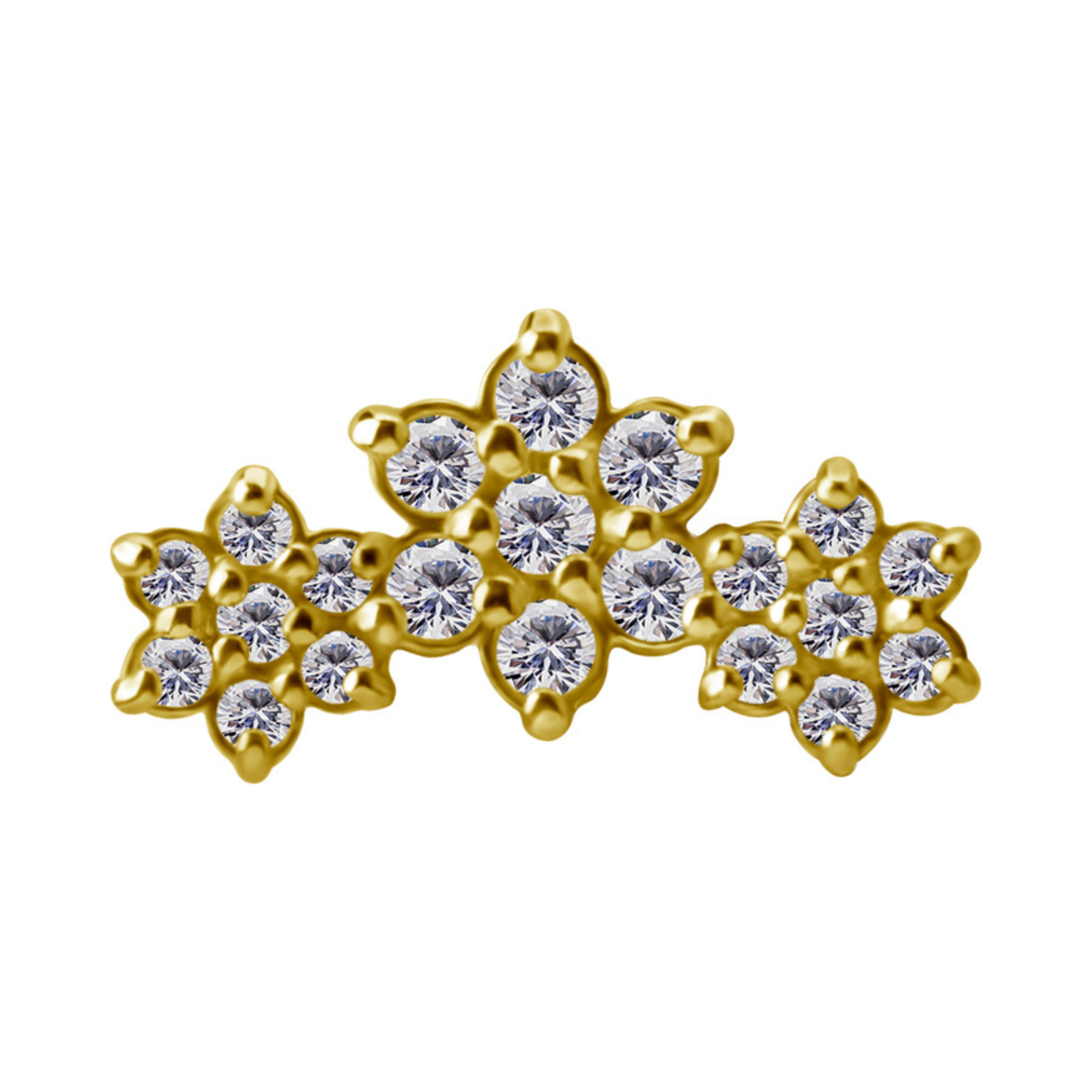 Lyria Gold Threadless Pin