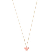 Baby Pink Opal Thunderbird Necklace