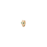 Emerald Eyes Marquise Diamond Head Snake Mini Hoop