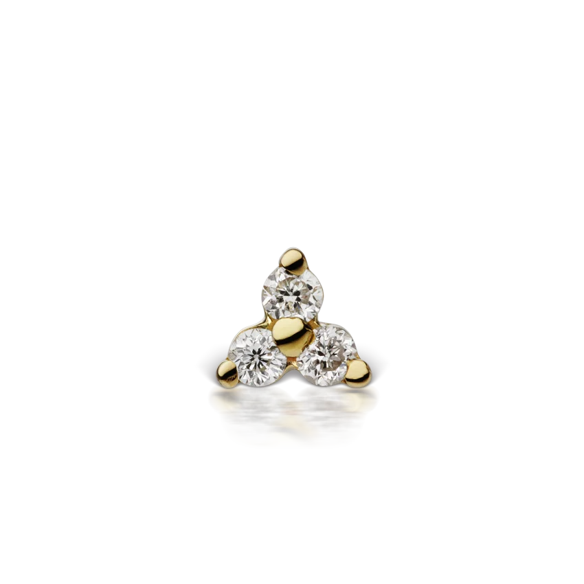 3mm Diamond Trinity Threaded Stud