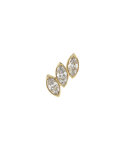 Fanfare 3 Gold Threadless Pin