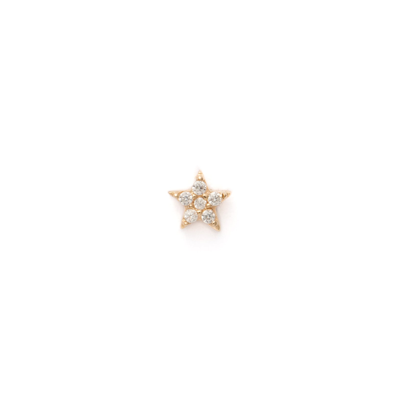 Star Stone Threadless Pin