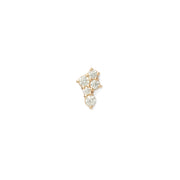 Round Cluster Threadless Pin