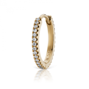 11mm Diamond Eternity Hoop Earring