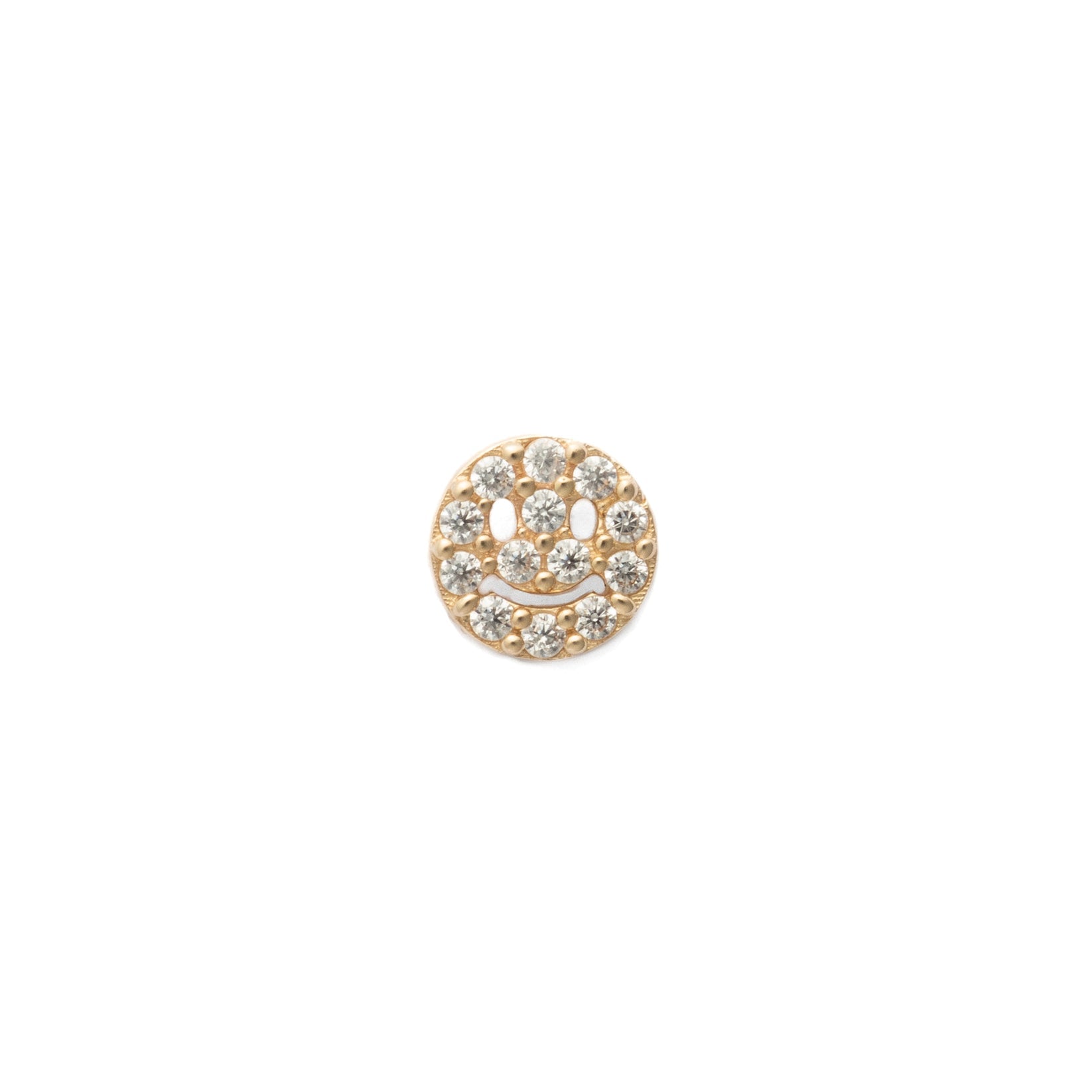 Smiley Stone Threadless Pin