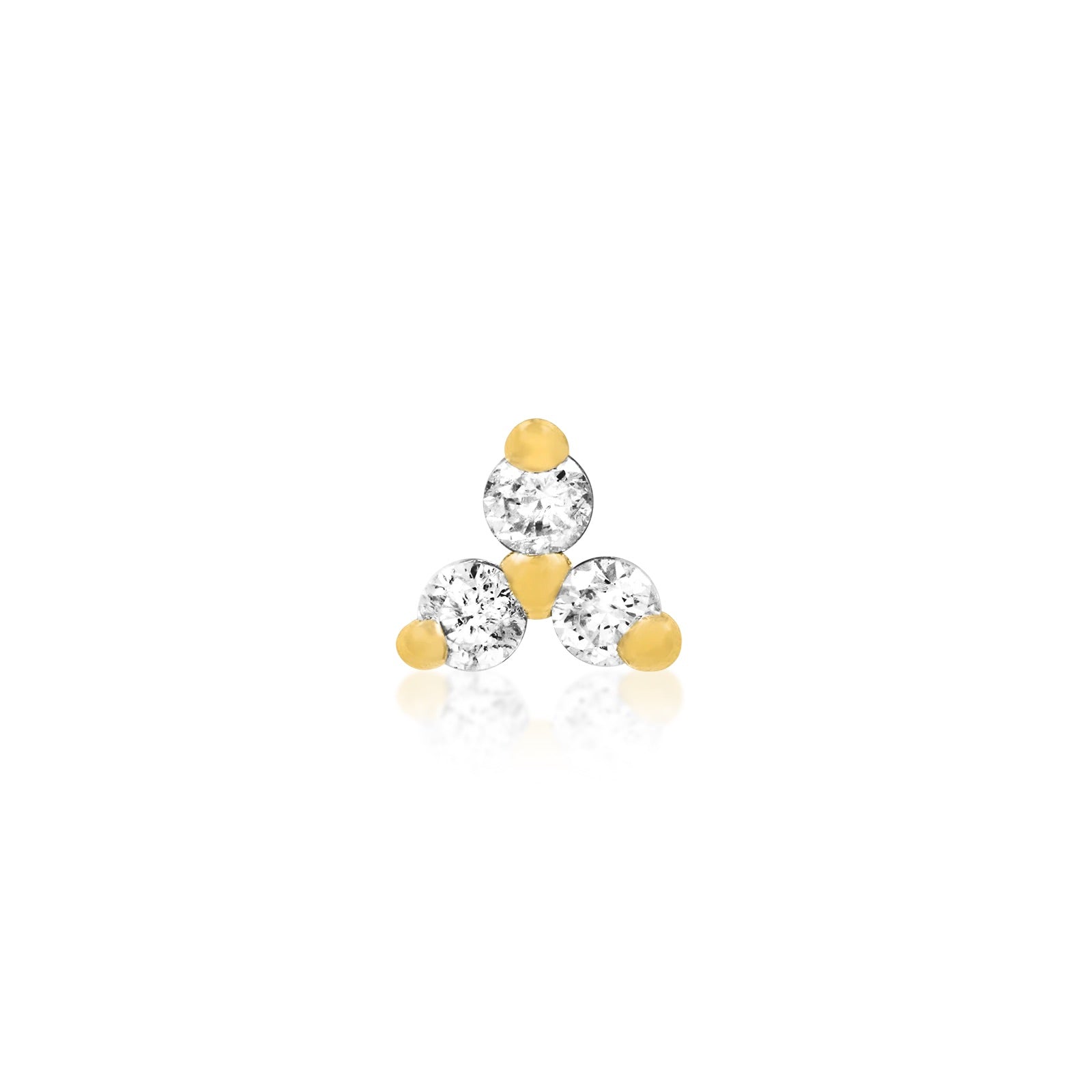 Trinity Threadless Pin